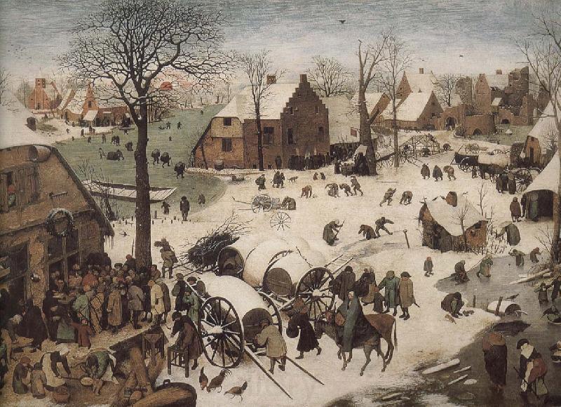 Pieter Bruegel Household surveys of Bethlehem Norge oil painting art